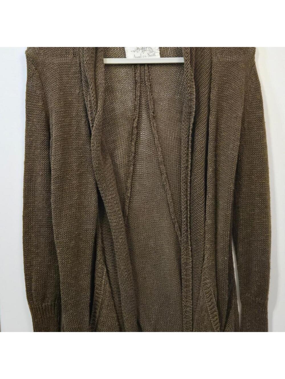 Anthropologie Women's Brown and Green Cardigan